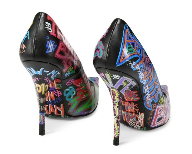 balenciaga graffiti heels