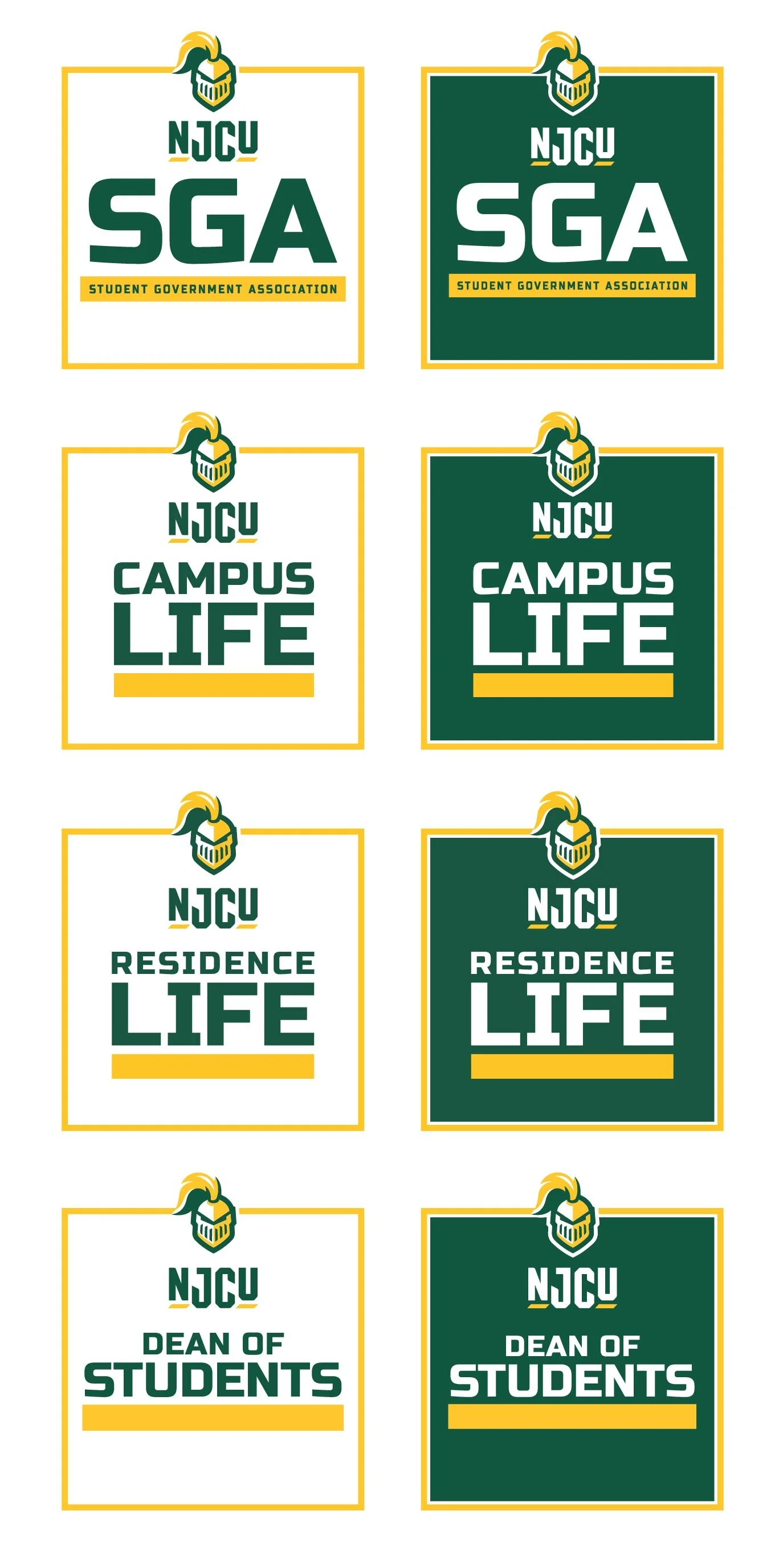 NJCU Spirited Cobranded Logo Examples