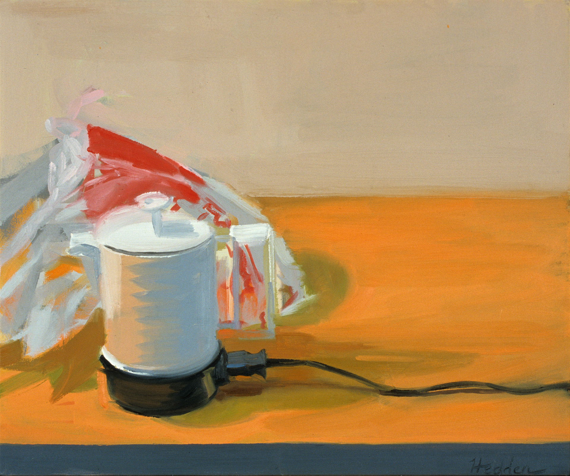 Teapot, oil on canvas