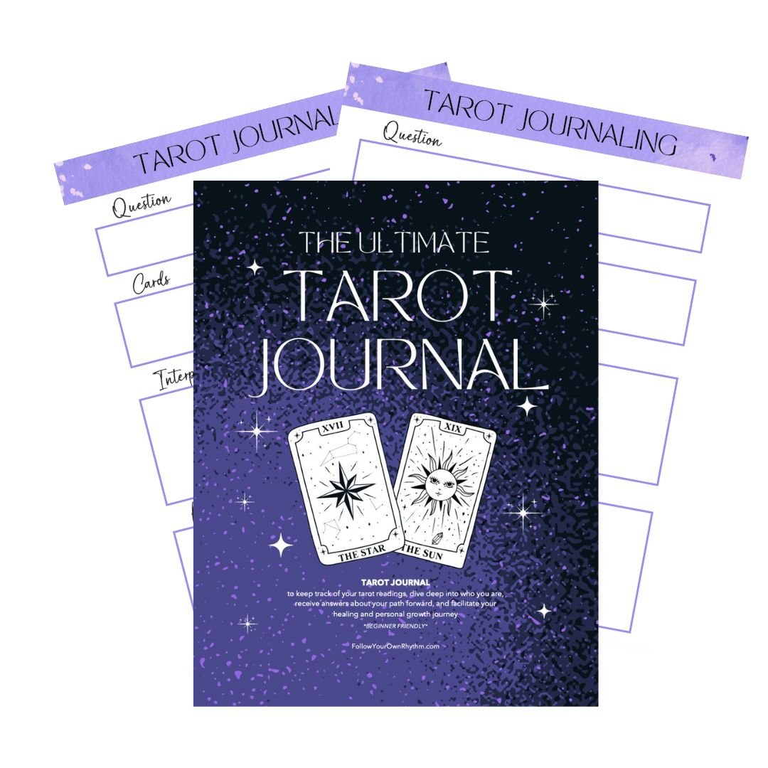 Tarot Journal Layout Follow Your Own Rhythm - Tarot, Spirituality, Manifestation