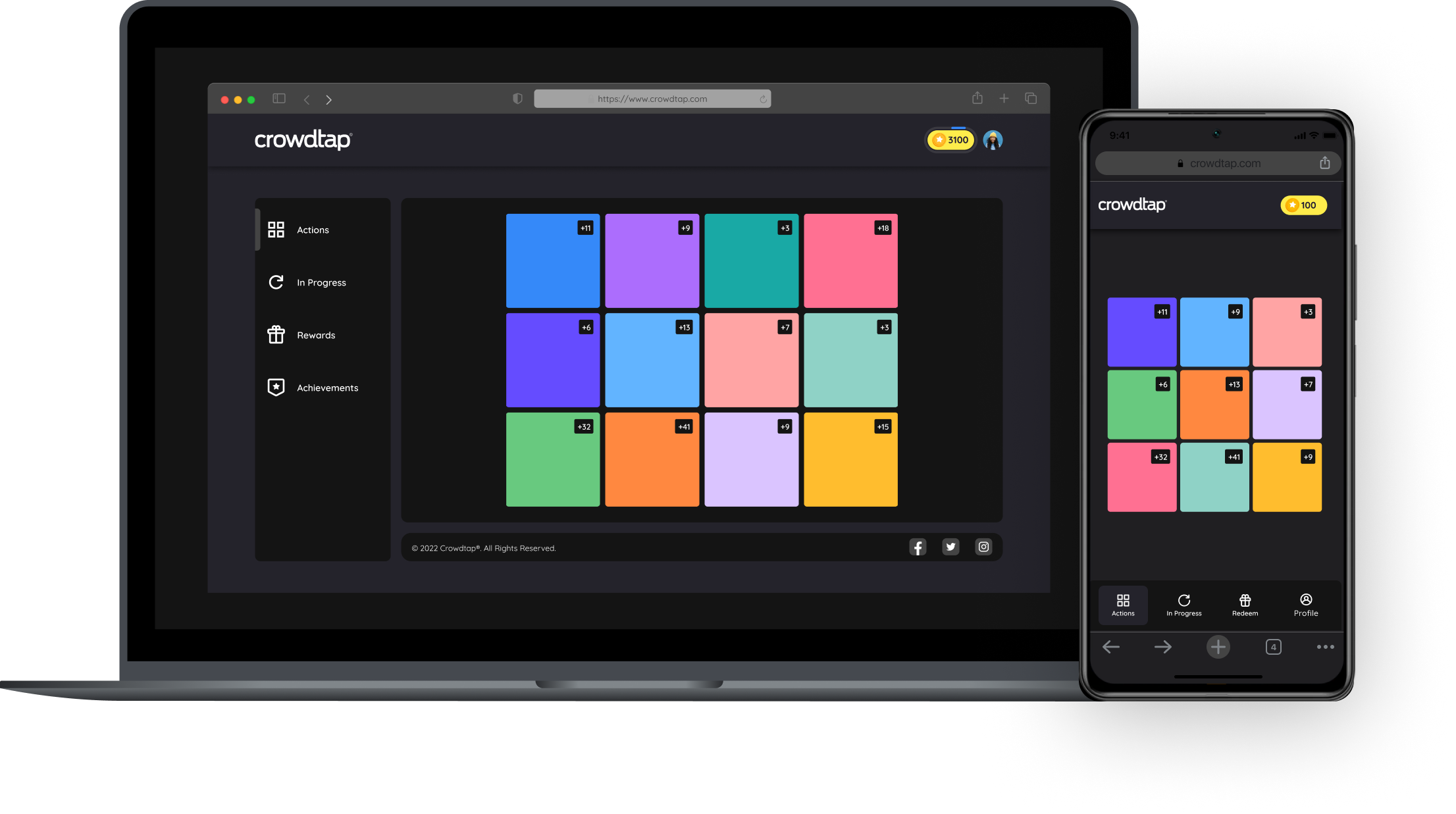 images of redesigned crowdtap from 2022