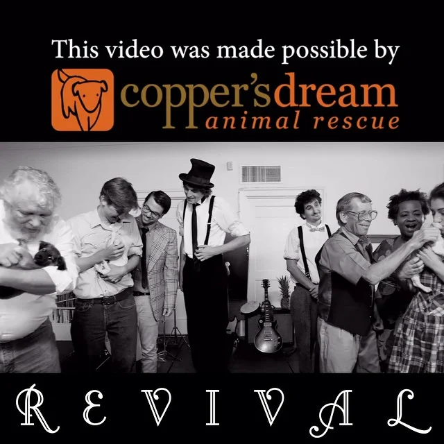 Thanks for watching REVIVAL everyone!! We have gotten many questions about the puppies, and we’d like to answer them for you. The pups came from Copper’s Dream Rescue , an SF-based non-profit whose mission is to “help end the euthanasia of adoptable dogs in the US” by "taking legal action benefiting shelter animals, and by rescuing dogs scheduled for euthanasia and placing them in permanent and loving homes.” All three of the pups in the video have been adopted by now - so no you can’t have one . But you can support Copper’s Dream by checking out their website, donating directly to them, or adopting a dawg of your very own. http:// www.coppersdream.org/ Thanks again to all of you who watched and shared our video - we’re really overwhelmed by all the positive feedback. And if you haven’t seen it yet, watch REVIVAL here: http://bit.ly/1yEjcGE Stay safe out there everyone - and Oakland, we’ll see you Saturday night at Leo’s Music Club !