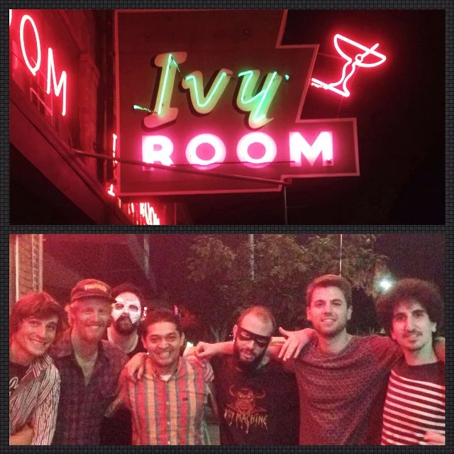 Thank you to the Ivy Room for hosting Bear Lincoln’s monthly for the last 10 cycles ‘round the moon. Last Friday was our FINAL residency show at the Ivy.
And while we’ll miss drinking mezcal with Ronaldo and watching risqué movies on its many many TV screens, we’re excited for future shows in the East Bay and the opportunity to play here again sometime soon (trust us, we’ll be back!!!)….
Thank you all the good folks in Albany treating us like kings; keep in touch for future East Bay shows (hint hint December 13th) and mucho mucho mas.
Adios,
-BL
