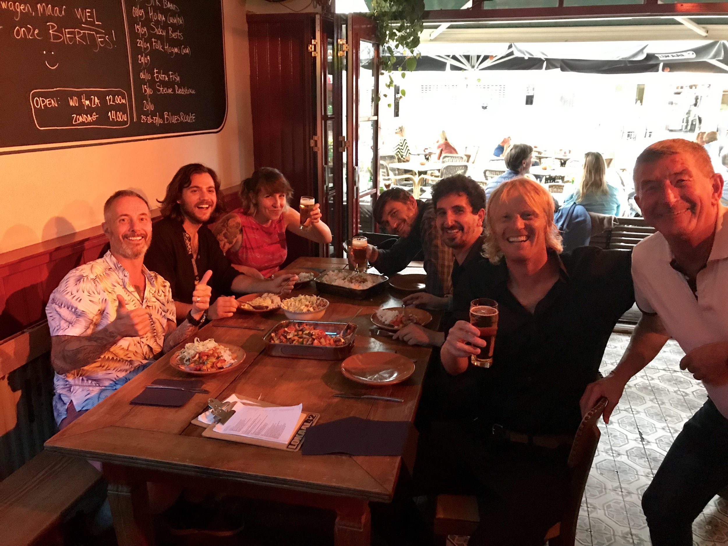 Van Goat with Kurt and a friend at Lokaal42 in Helmond