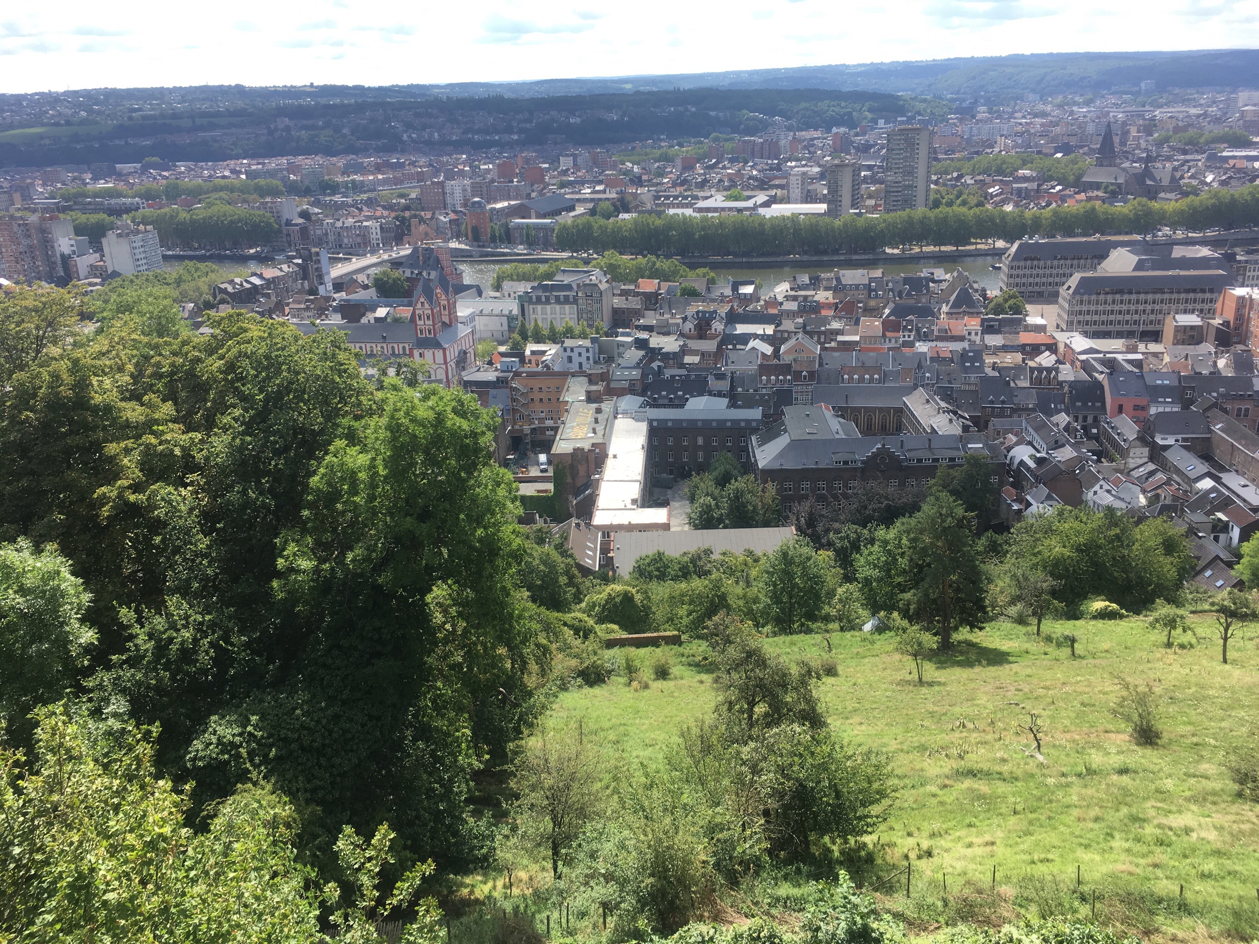 The view from the hill in Liège