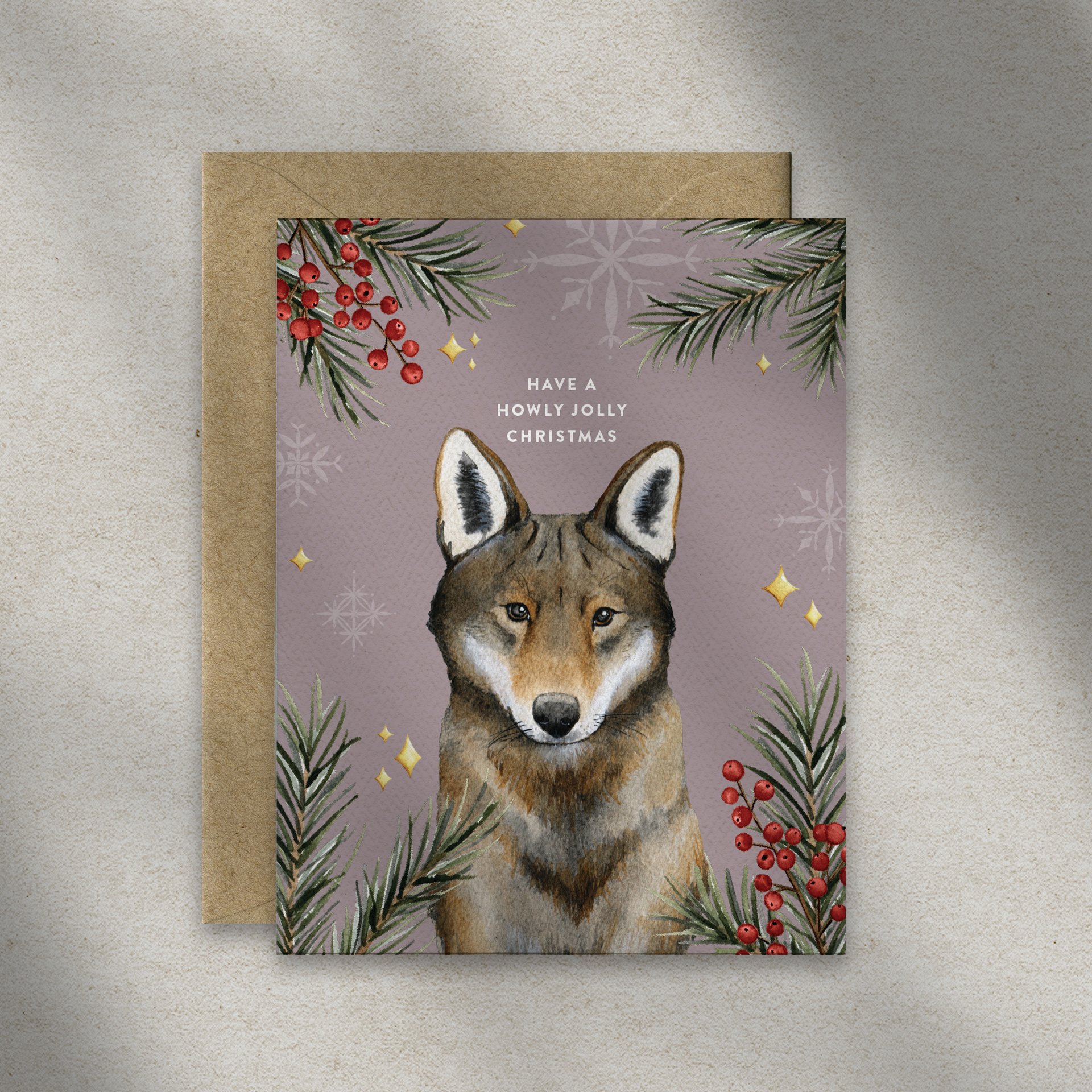 GC0107-Red-wolf-Howly-Jolly-Christmas-FRONT-v1-SQUARE-CLOSEUP.jpg