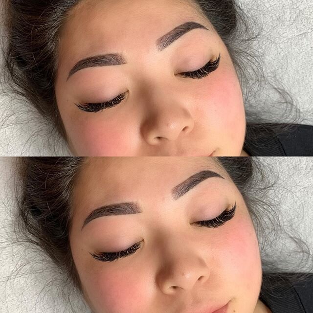 No need for brow pencils or Anastasia dipbrow anymore 😂 receive a free touch up session with every new brow set! Link in bio to book 🦋