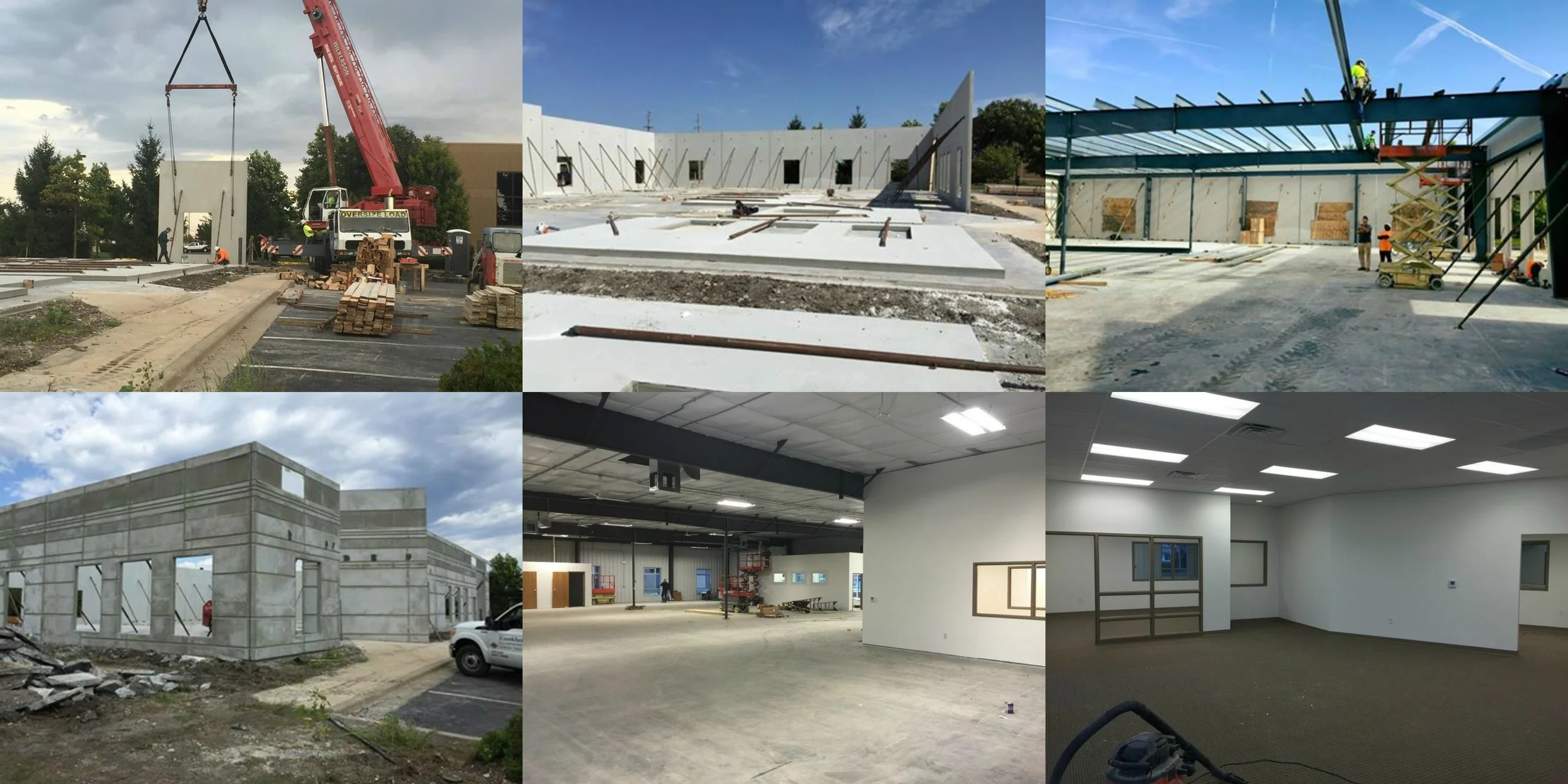 The construction process for new building 2015