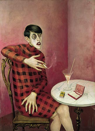 Otto Dix's portrait of Sylvia von Harden, 1926.