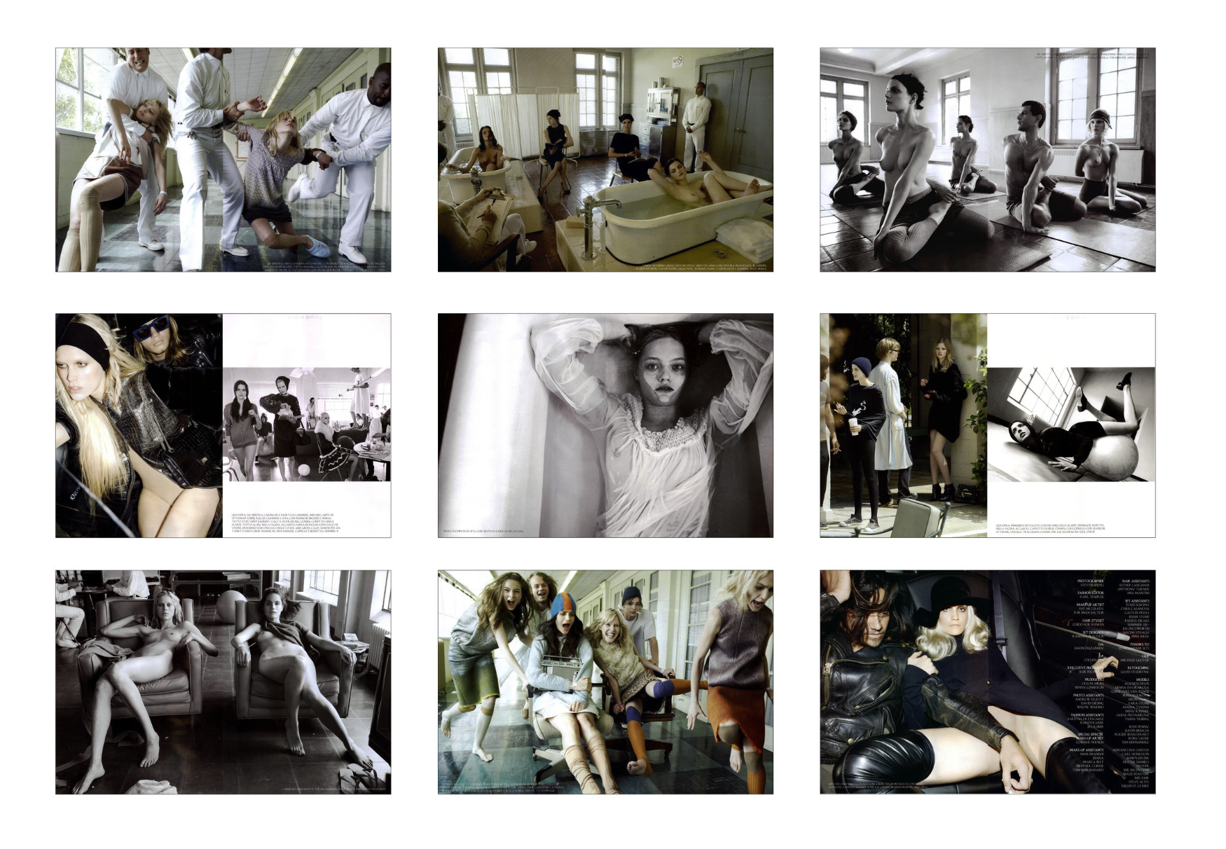 Italian Vogue 2007 / Steven Meisel Rehab story Creative Direction