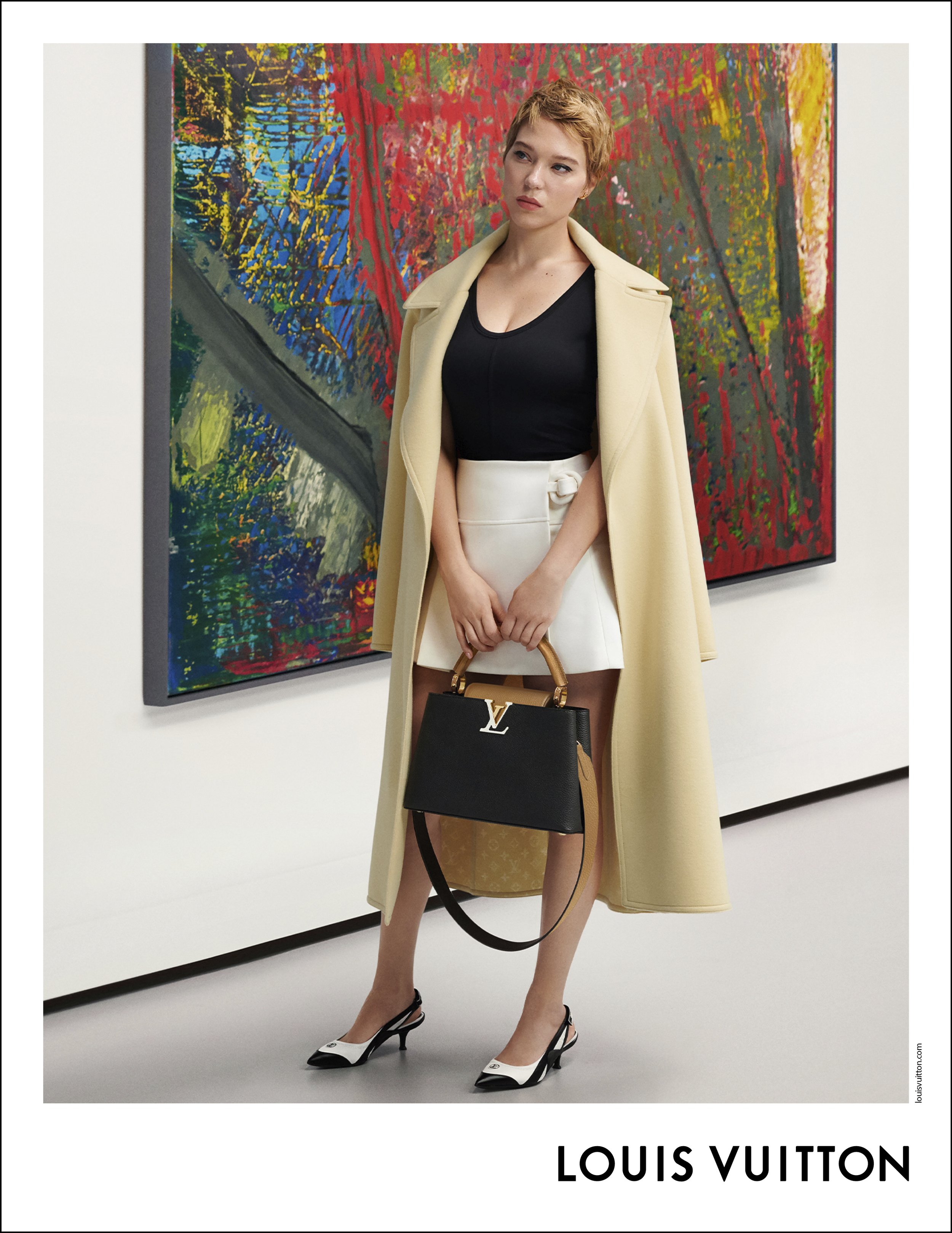 Léa Seydoux for Louis Vuitton 'Capucines' Handbags FW 2021 Photographed by Steven Meisel