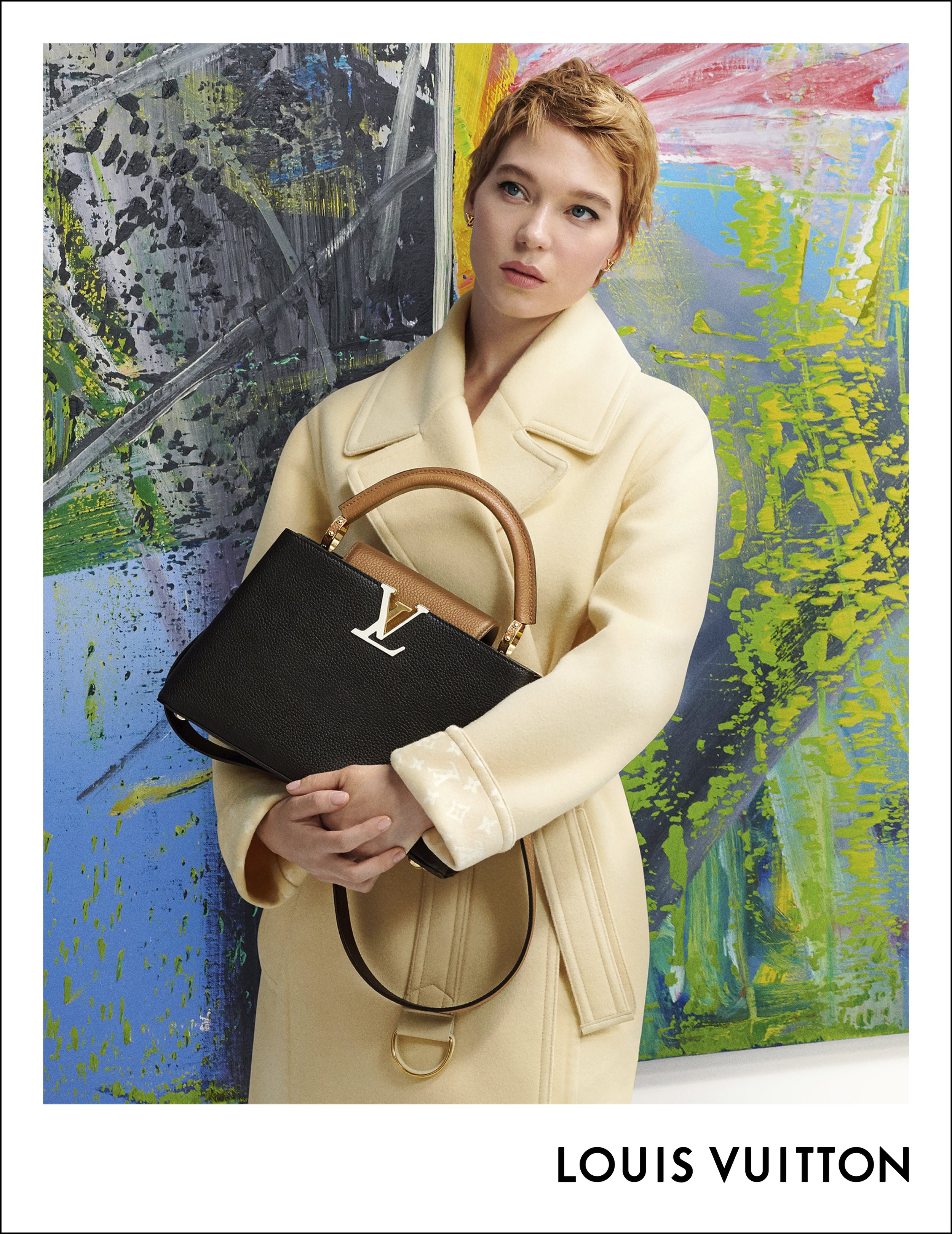 Léa Seydoux for Louis Vuitton 'Capucines' Handbags FW 2021 Photographed by Steven Meisel