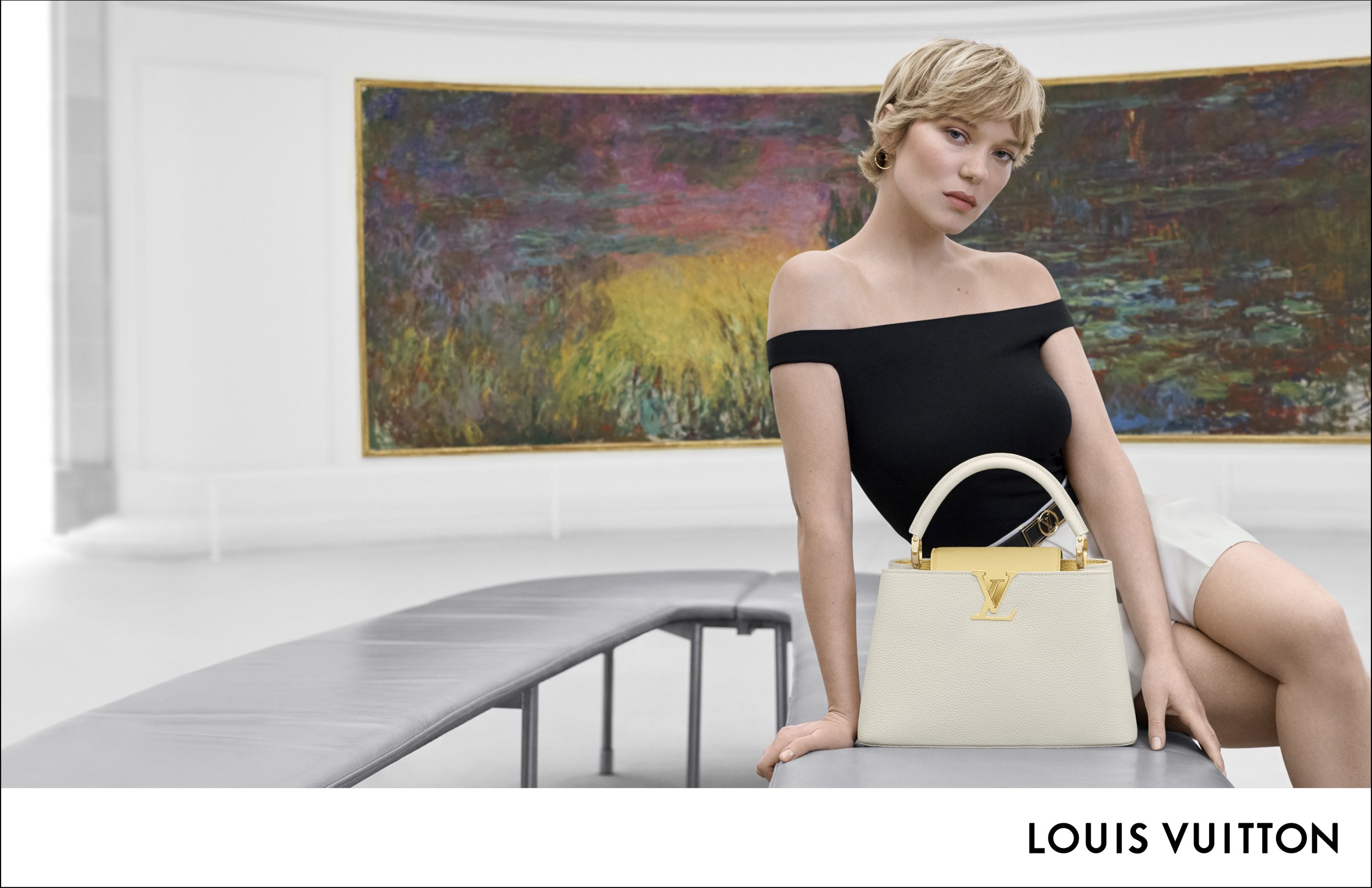  Léa Seydoux for Louis Vuitton 'Capucines' Handbags FW 2021 Photographed by Steven Meisel 
