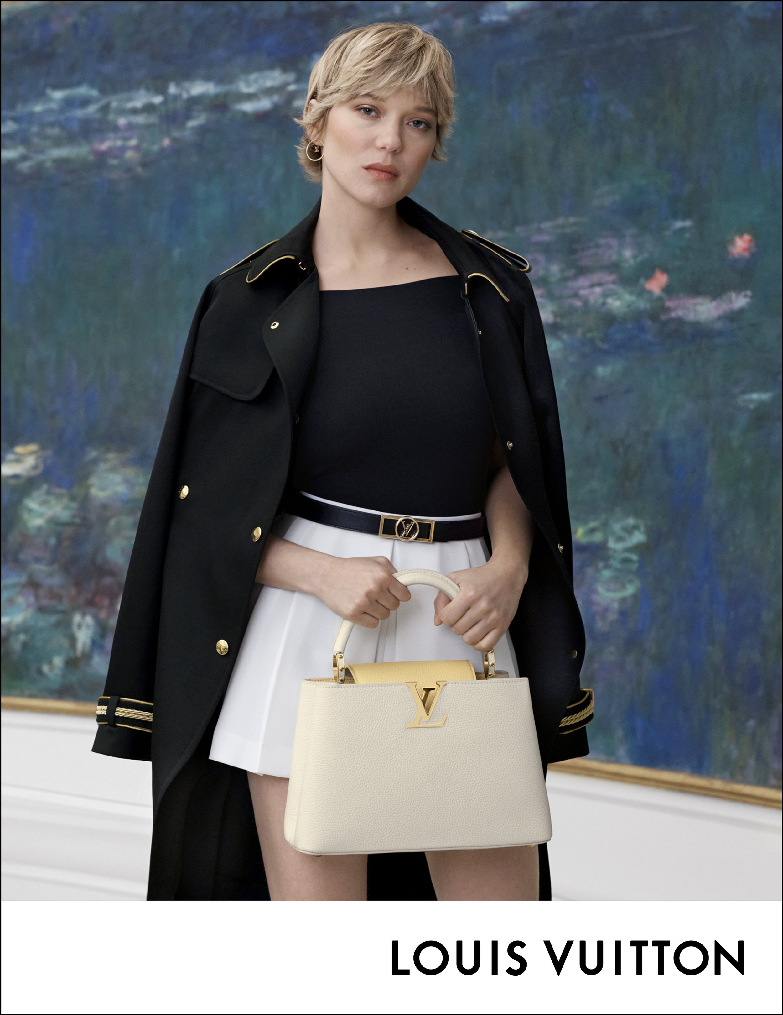  Léa Seydoux for Louis Vuitton 'Capucines' Handbags FW 2021 Photographed by Steven Meisel 