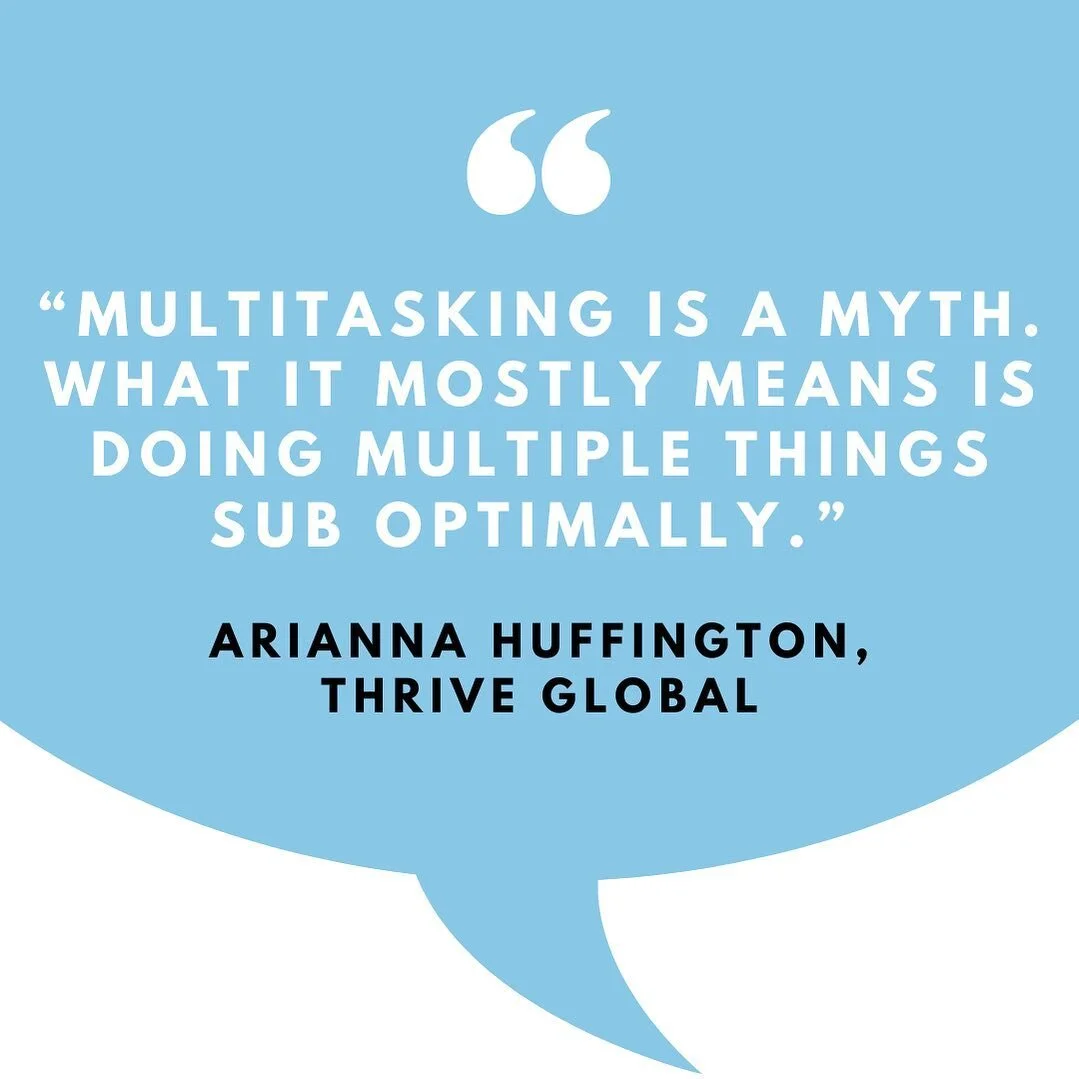 Yep! This quote captures why I go 'offline' to dive deep into my work. I disconnect to reconnect with focus. 📵 What are your thoughts on this?! Do you agree?! Can you multitask?!