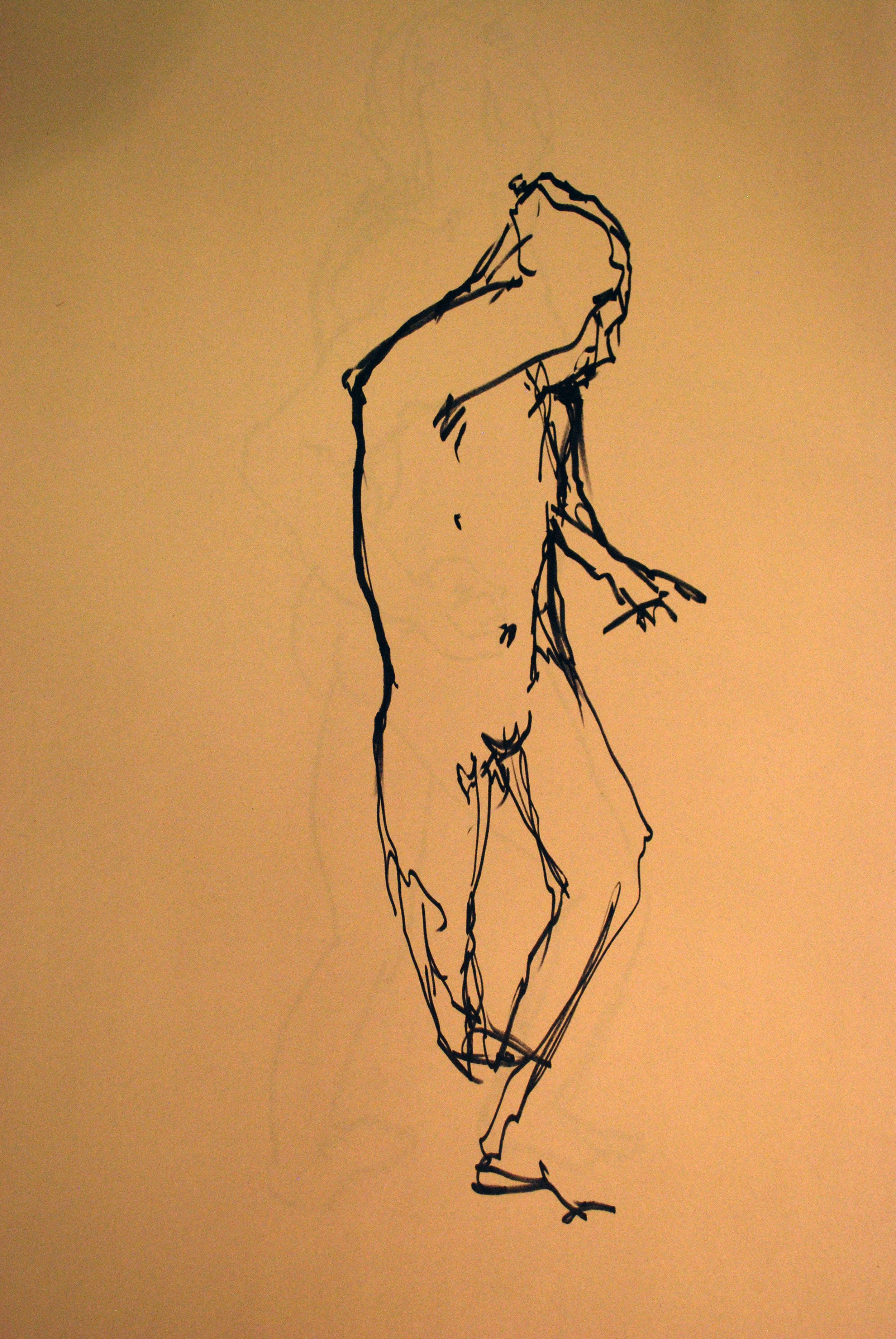 'Sketch of Movements' Marker on Newsprint 2014