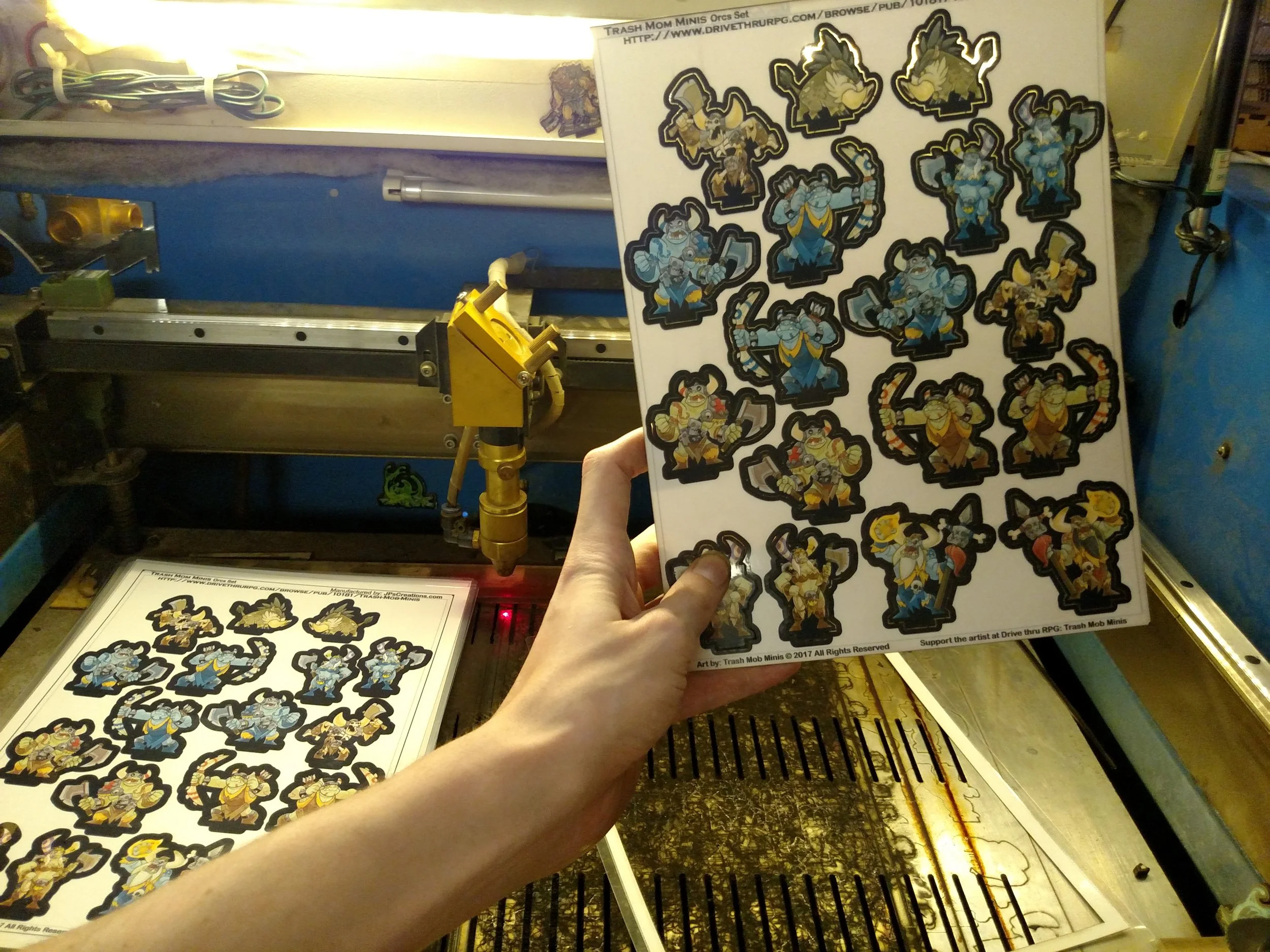 Then it's too the laser cutter