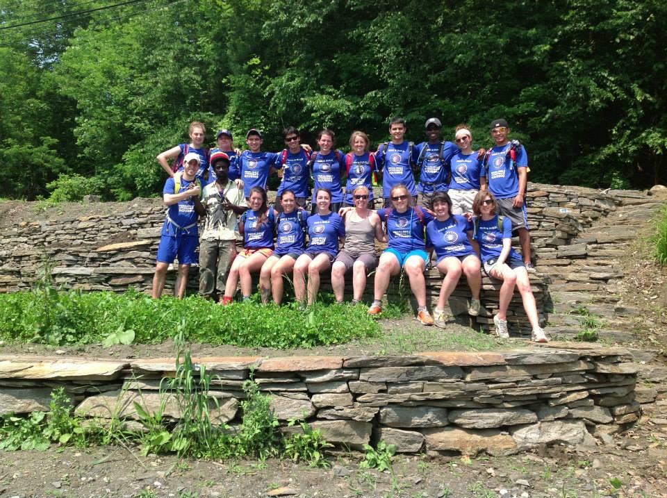 Thanks to the Volunteer Coordination at COVER Home Repair (aka. the wonderful Sarah Blum), we received the generous help from a group of students biking across the country and volunteering in communities along the way. Lots of good work, good conversation, and FUN!