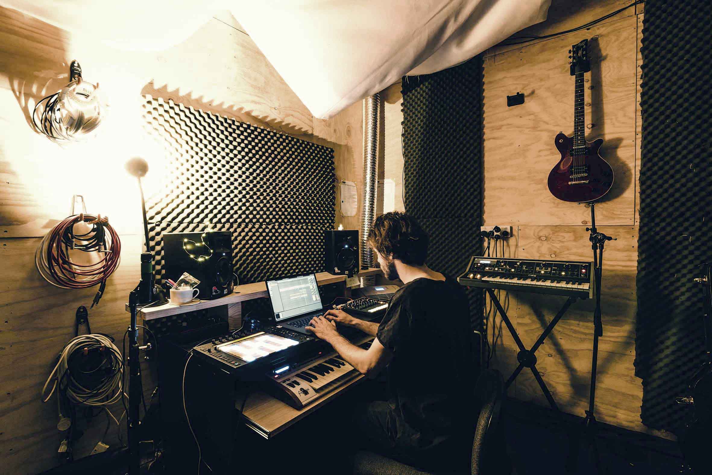 Sweet Potato crafting his dank beats in his music studio at Nauti Studios.jpg