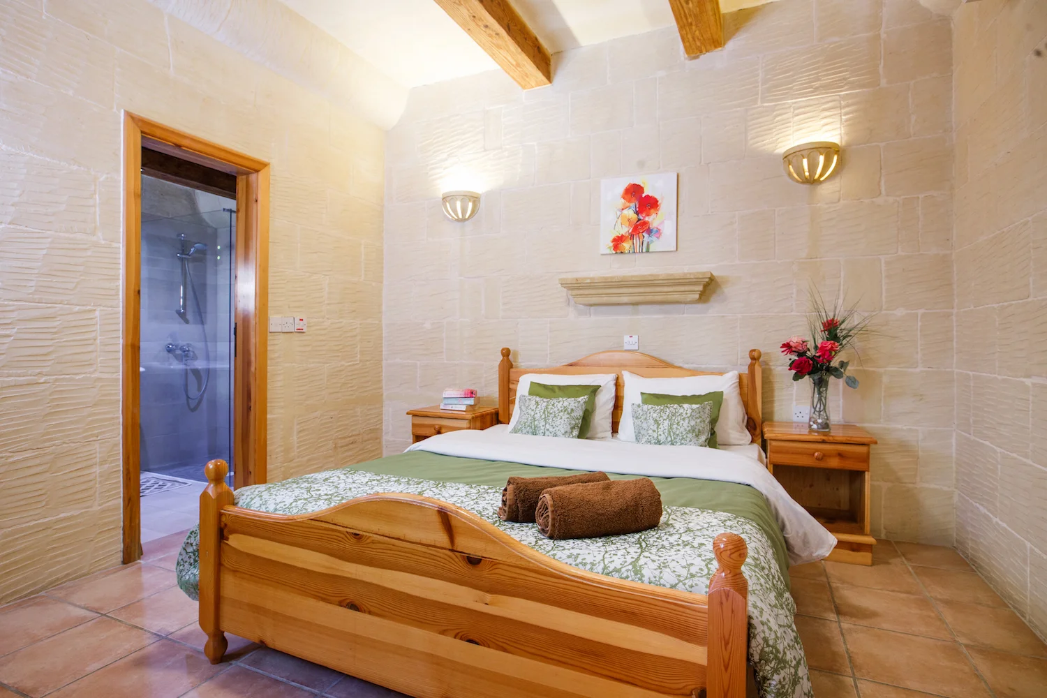 Master bedroom with ensuite walk-in shower