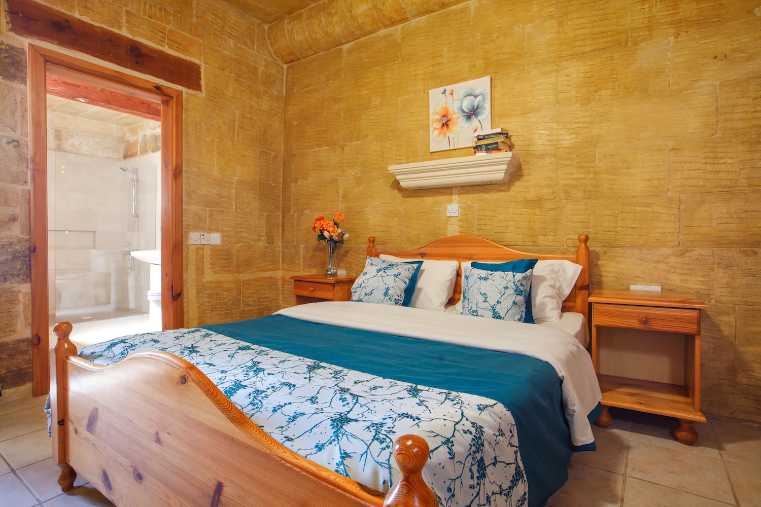 Master bedroom with ensuite walk-in shower