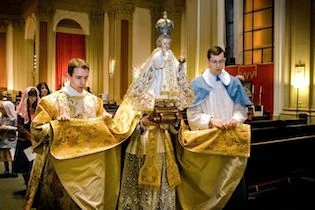 Traditional Procession with the statue of Baby Jesus