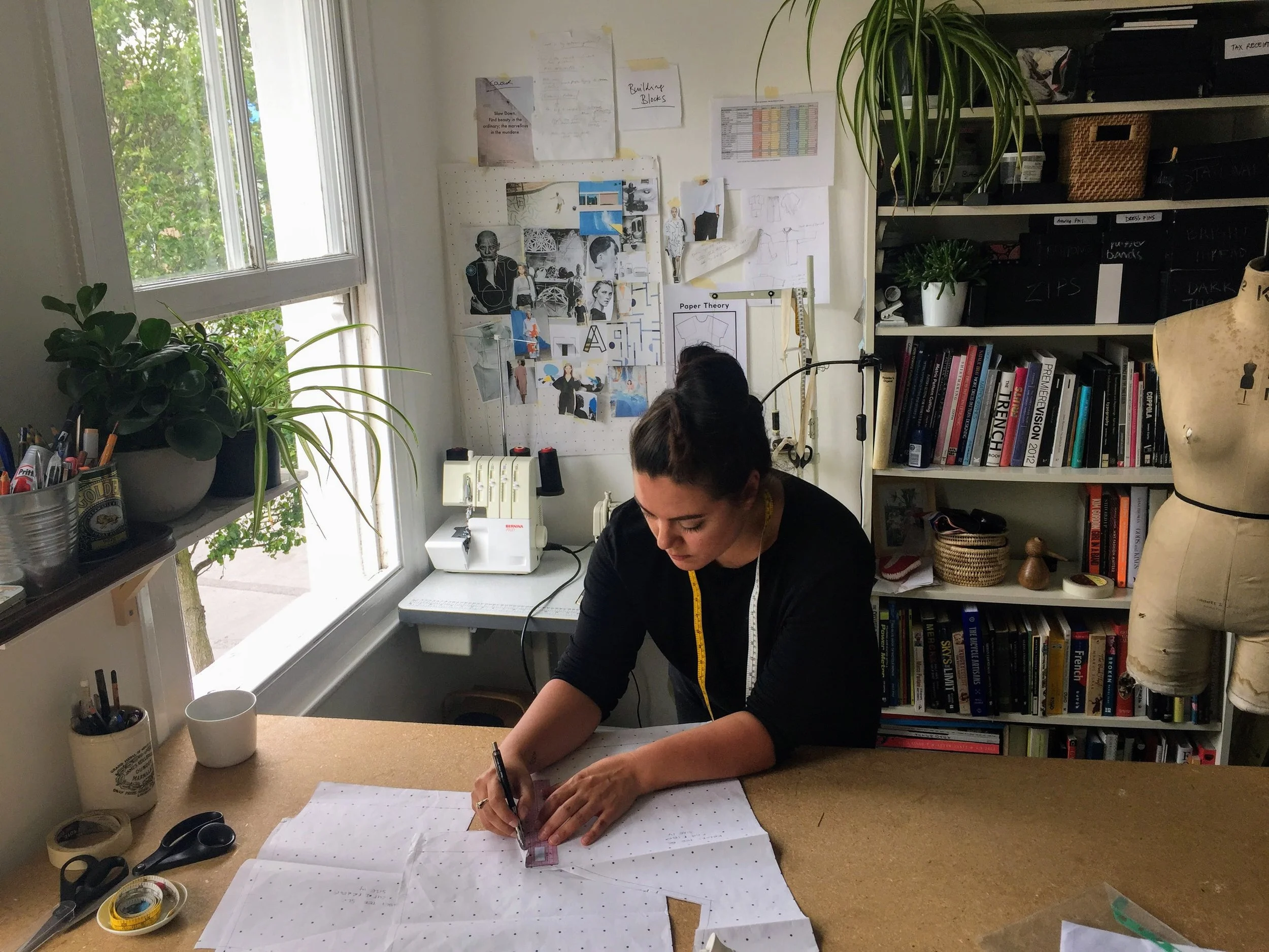 Viggo at work in her home studio in London