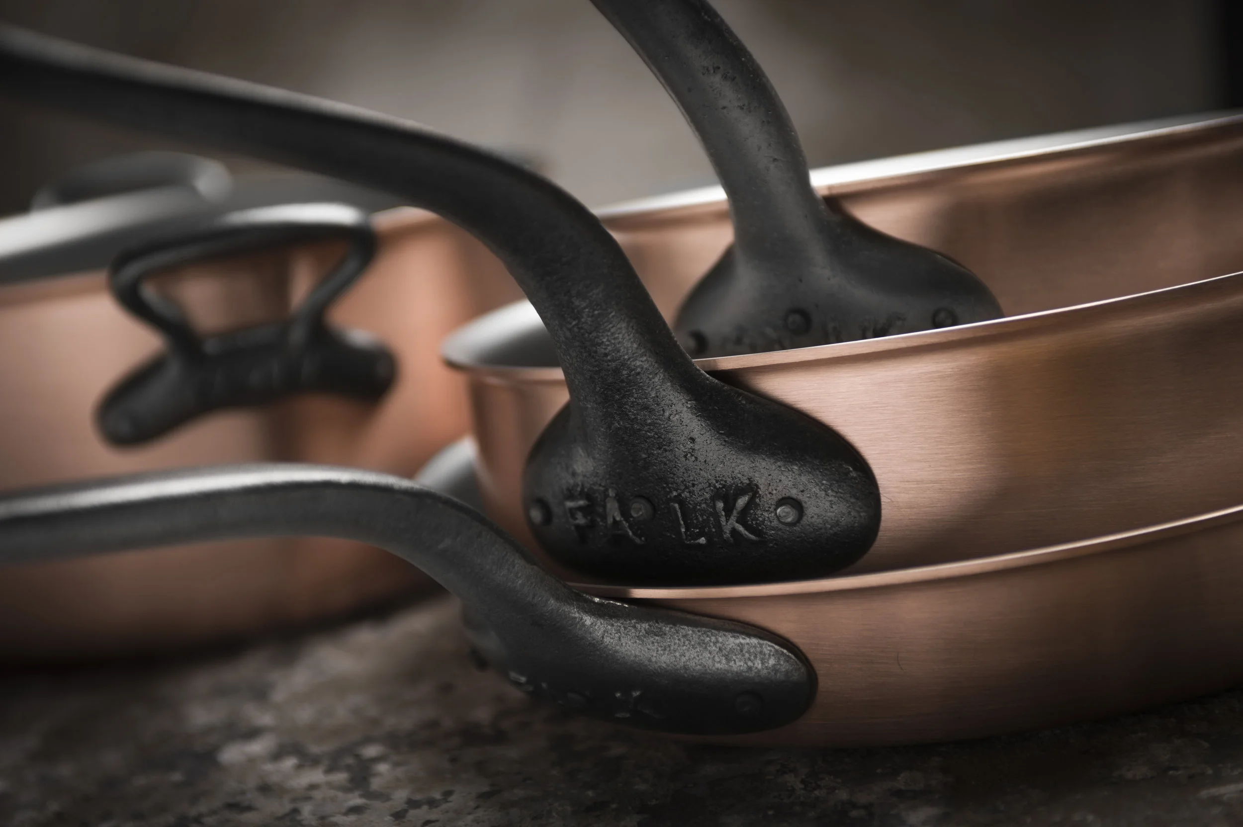 FALK Culinair's Classical Range has cast-iron handles
