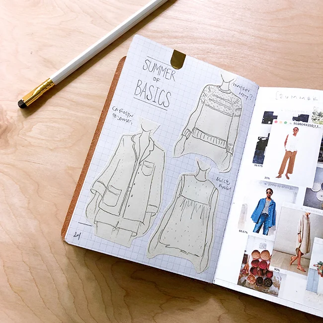 A notebook like Karen's can be invaluable if you're wanting to document, and plan, your wardrobe.
