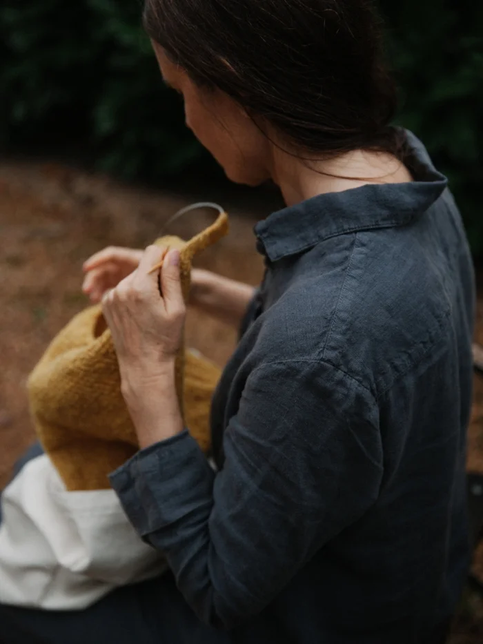 Astrid knitting - the time for new ideas, playing with colour, and relaxation