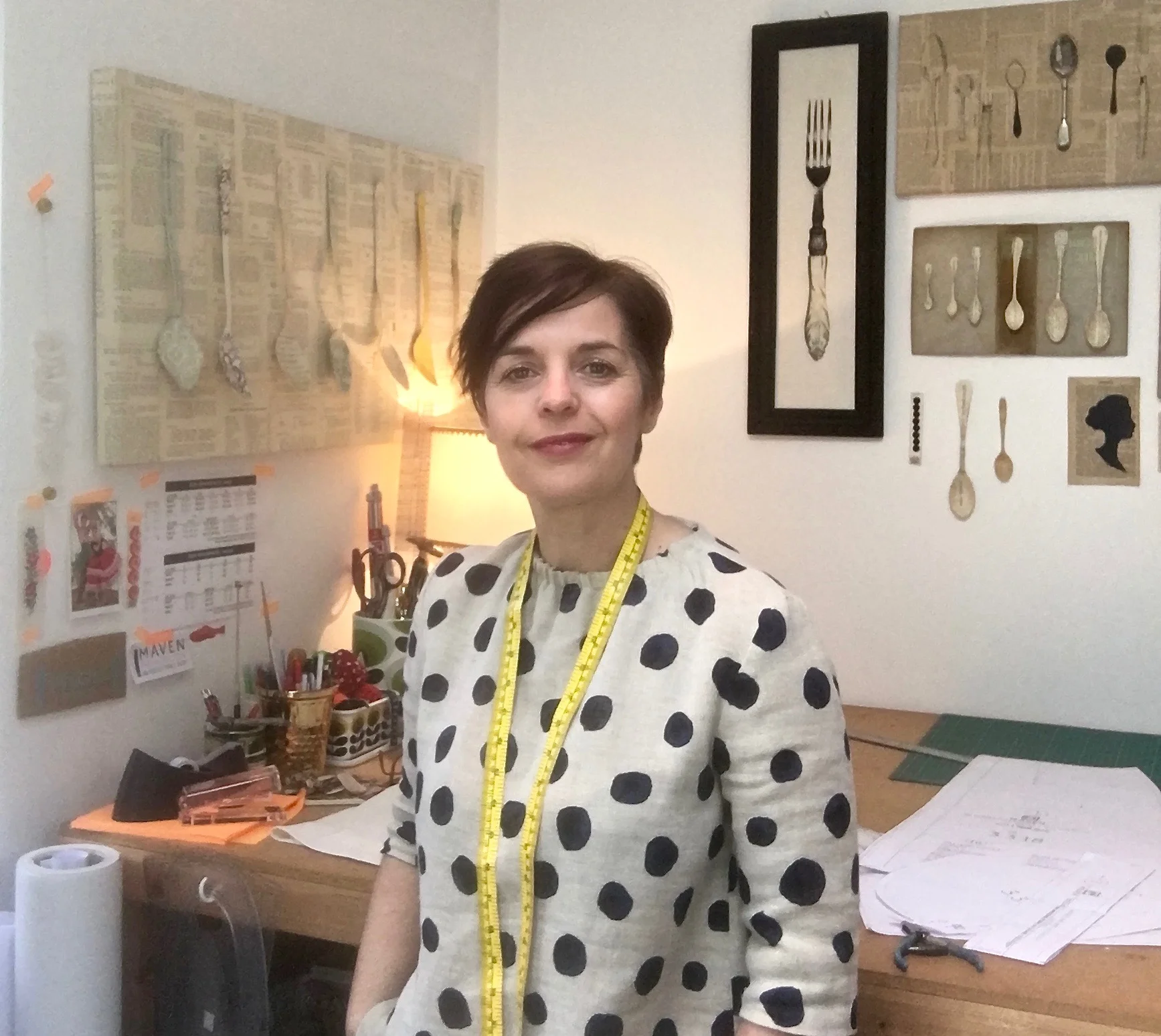 Sharon Mendham in her home studio