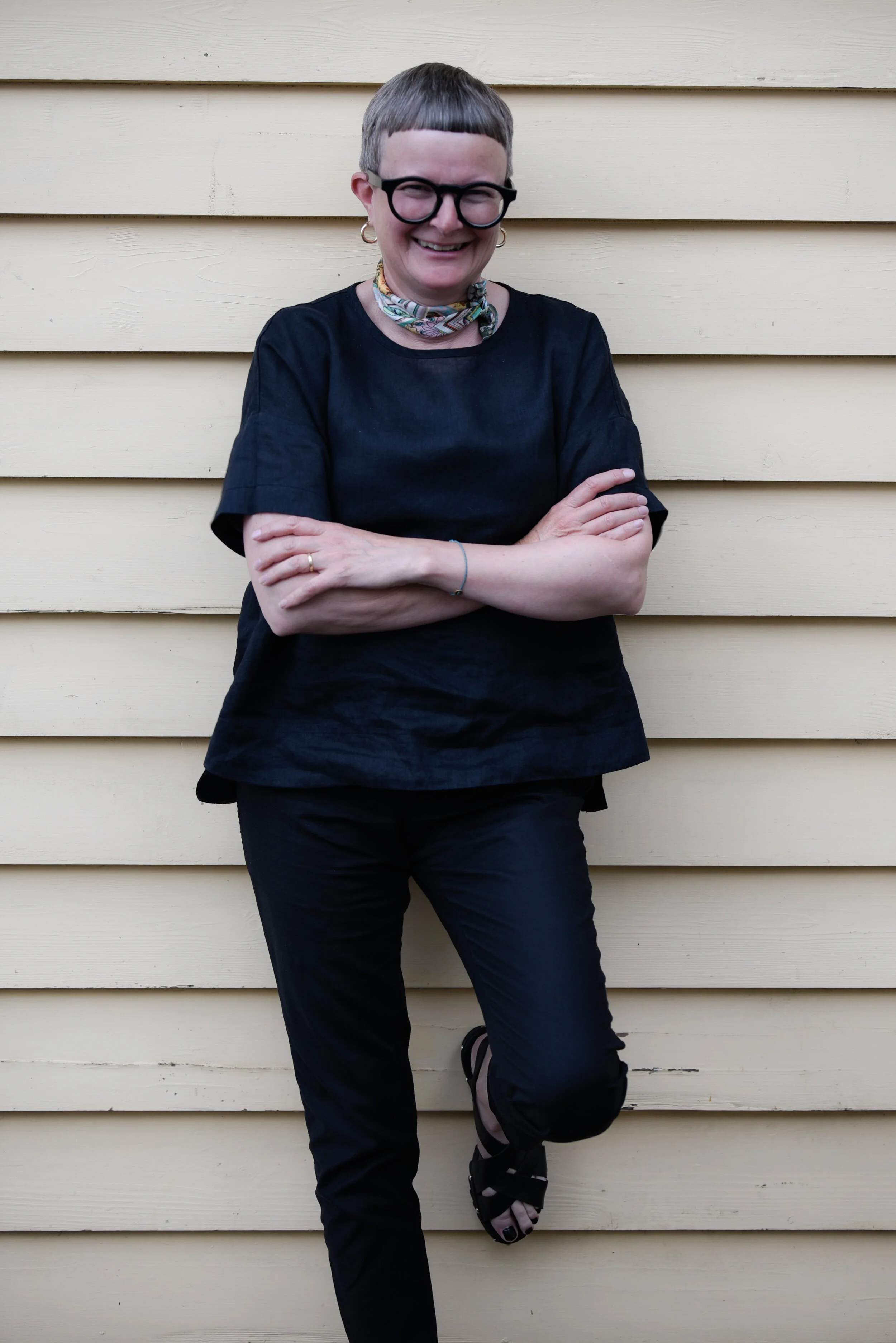 Kelly O’Day - aka Miss Click Clack - in Melbourne black