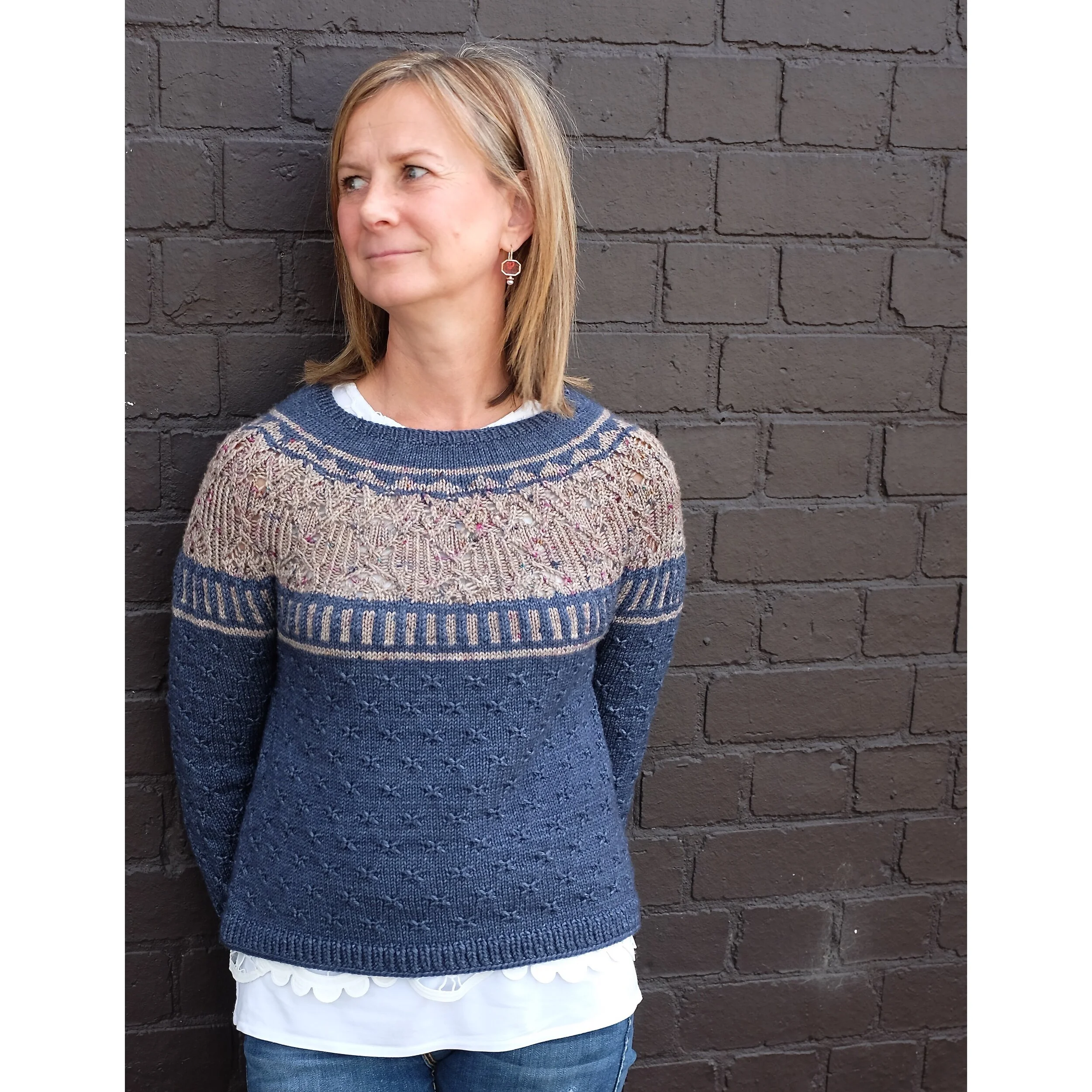 Kay (sister) wearing Zweig Sweater.JPG