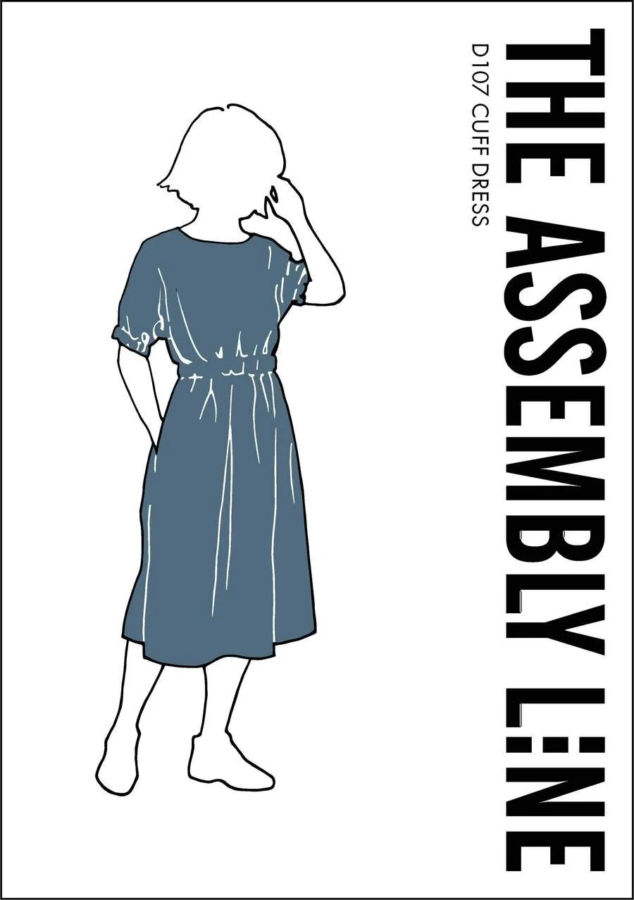 chinese dress ladies Assembly Line Cuff Dress Pattern, two size ranges, Sweden – Lakes Makerie main image 1