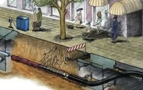 Underground and underwater communications and structures mapping We create maps of underground engineering communications and structures built of any materials. We find places of underground communications leaks and localize the voids.