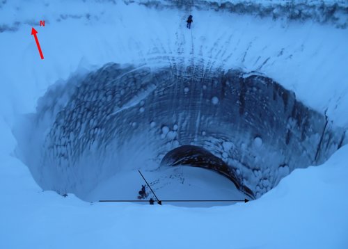 Interesting fact   We examinated a giant crater in the Yamal Peninsula. GPR penetration depth of 200 meters was proved with other data !