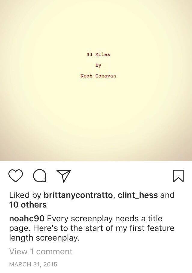 The Instagram post from March 31, 2015. 