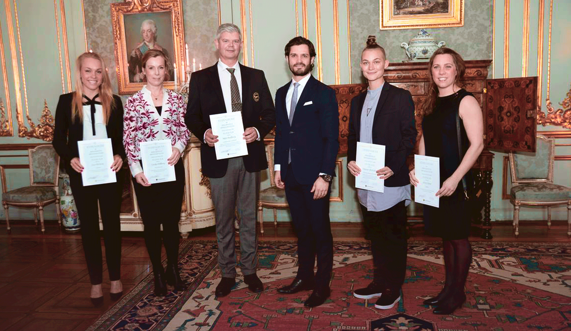 Stipendiater vid utdelningsceremoni av Prins Bertils & Prinsessan Lilians Idrottsstiftelse (2015)