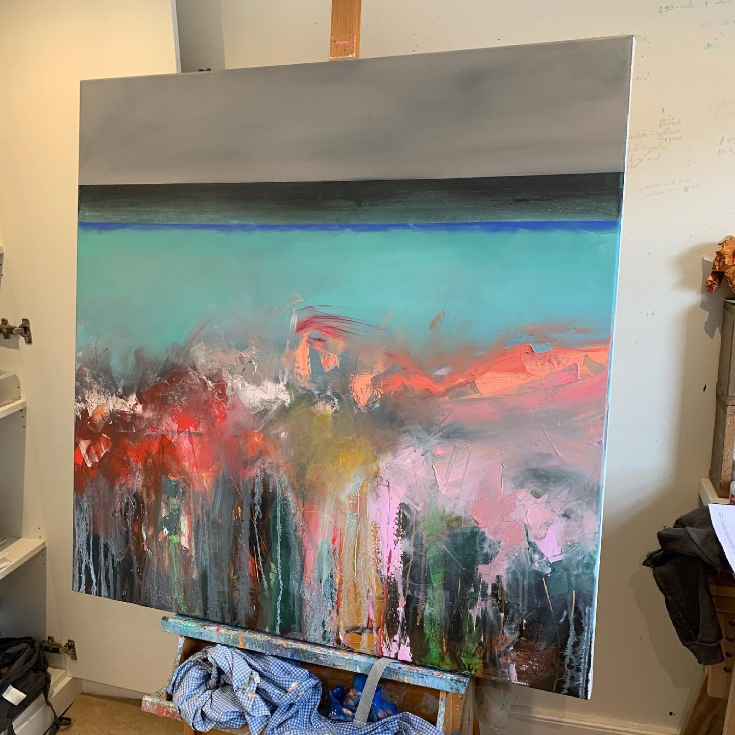 Contemplating and planning the final touches to this before a new mini series of Cornish inspired paintings will start to take shape!!

#naomcdowellart #cornwall #londonartist #oilpaint #oiloncanvas #cornwallcoast #colour #abstractpainting #cornwall 