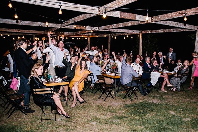 Cheers to the weekend 🥂

Photo by @camillakirkphotography @goldcoastfarmhouse 
#numinbahvalley #weddingtoast  #weddingfurniturehire #woodentablesandchairs #timberwedding
