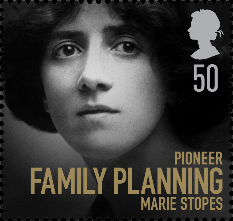 The Royal Mail came under high-level criticism in 2008 for featuring Stopes on this special edition postage stamp, part of a collection celebrating "women of achievement".