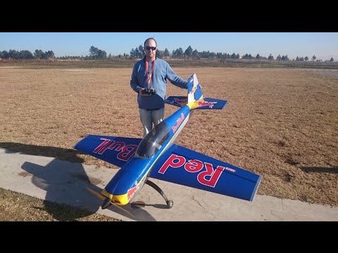 Extra 330 - Red Bull with 57cc Saito "Twin" 4 Stroke (720HD)