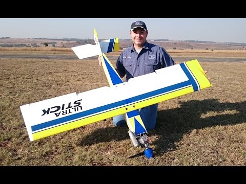Maiden Flight of a Rebuilt Stick .60 by Johan Notnagel (720HD)