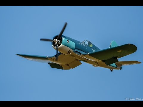 2,8m 250cc Moki, F4U Corsair, Flight 2 - Warbird Day at IRF (720HD)