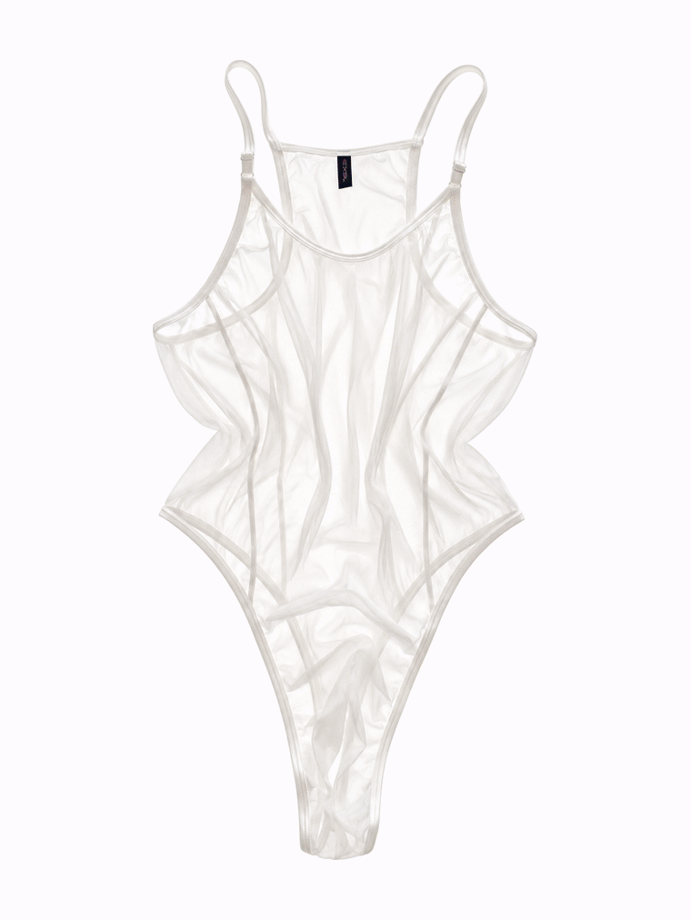 Monochrome Thong Bodysuit