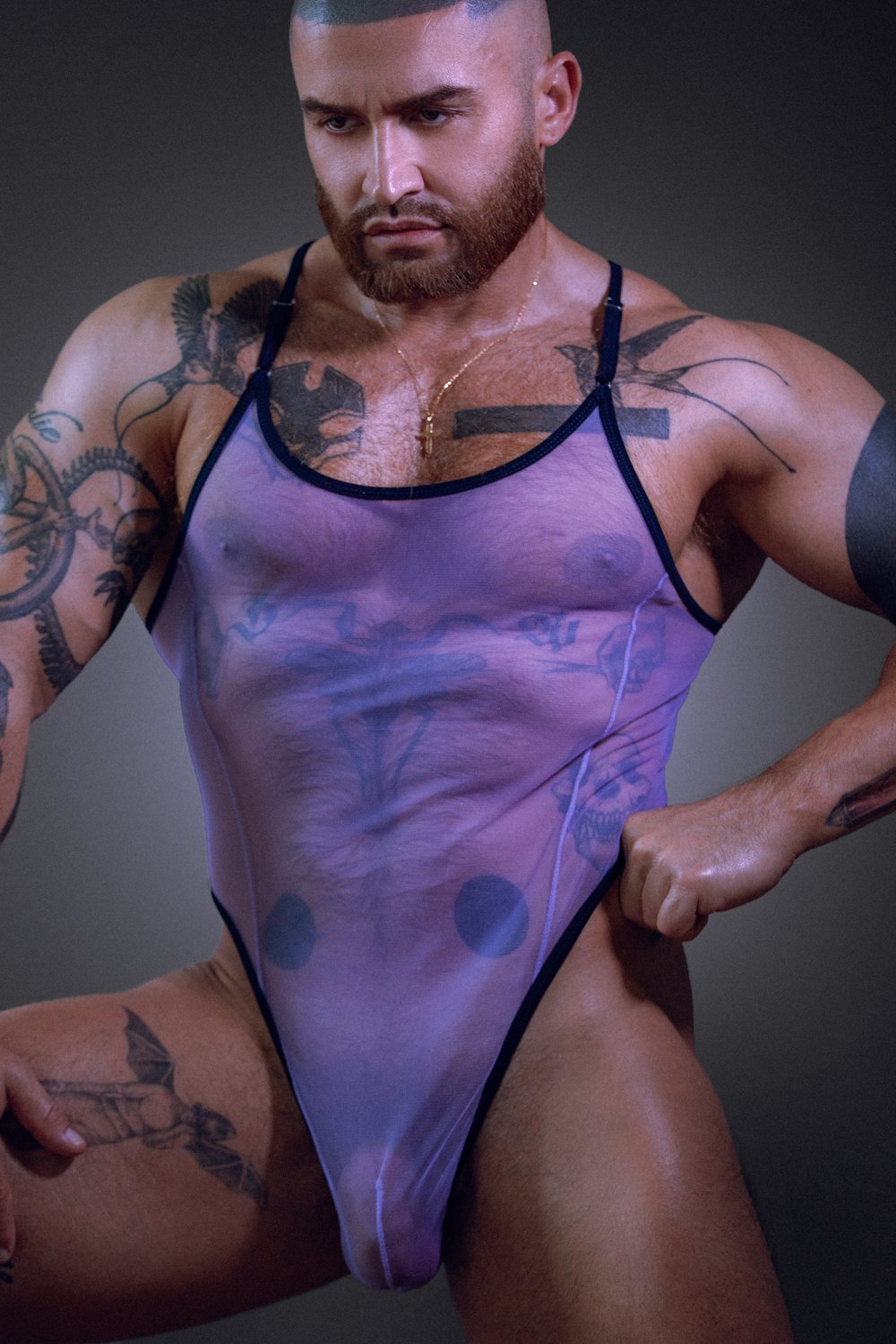 Duochrome Thong Bodysuit