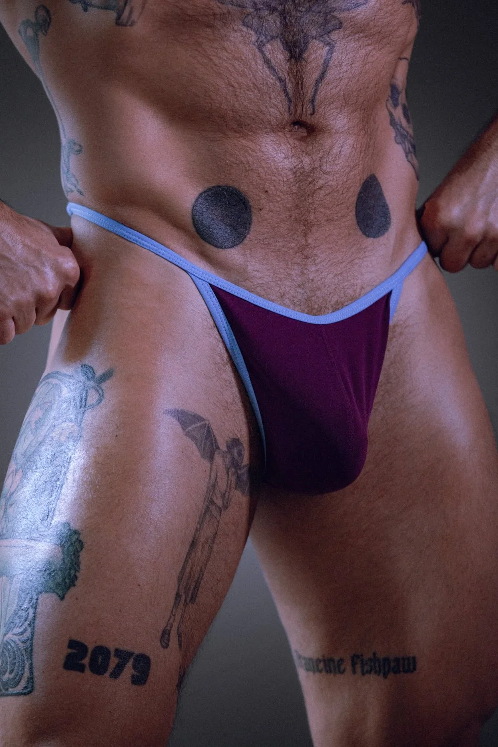 Duochrome Triangle Thong