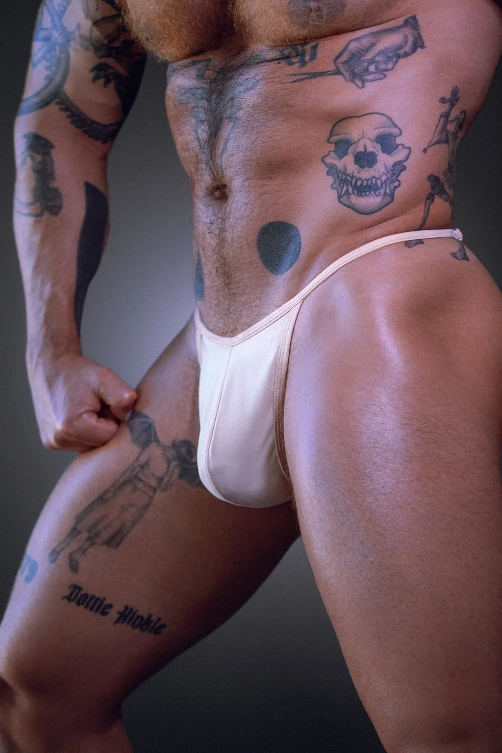 Monochrome Triangle Thong