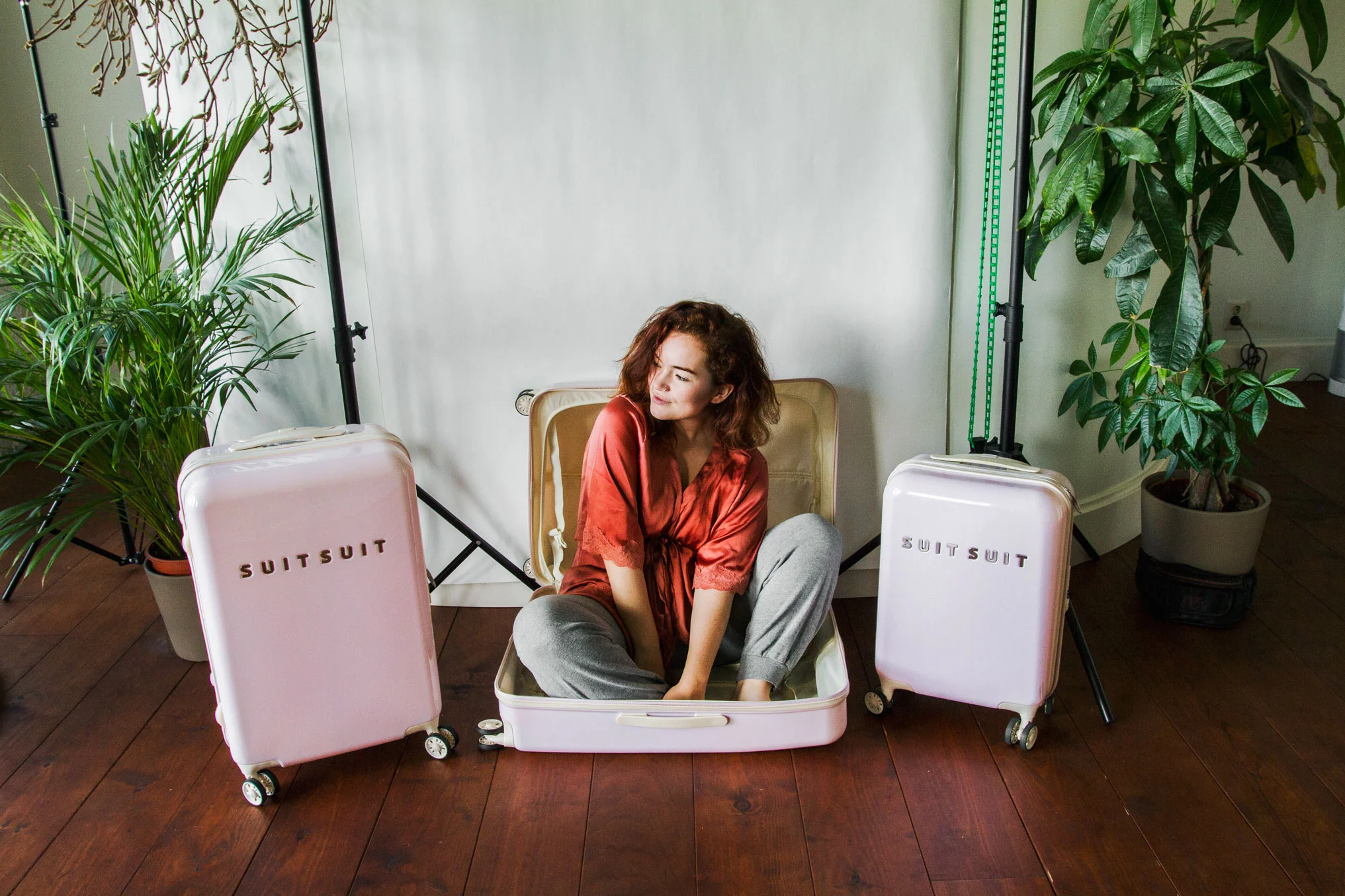 At home - yes, I fit in a suitcase, I'm that small, and this suitcase is that big. Amsterdam, Netherlands