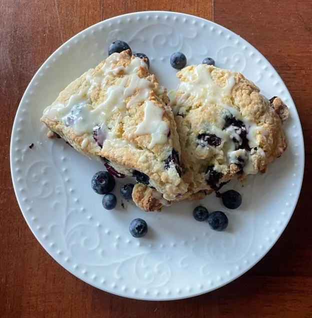 When it&rsquo;s this blustery and cold, there&rsquo;s not much to do other than bake, right? That&rsquo;s how I&rsquo;m staying busy, anyways! 

Check out this Blueberry Lemon Scone recipe, developed &amp; photographed by our dietetic interns Alex &a